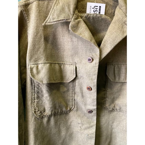 Small | Medium vintage wool military field shirt - Picture 7 of 8